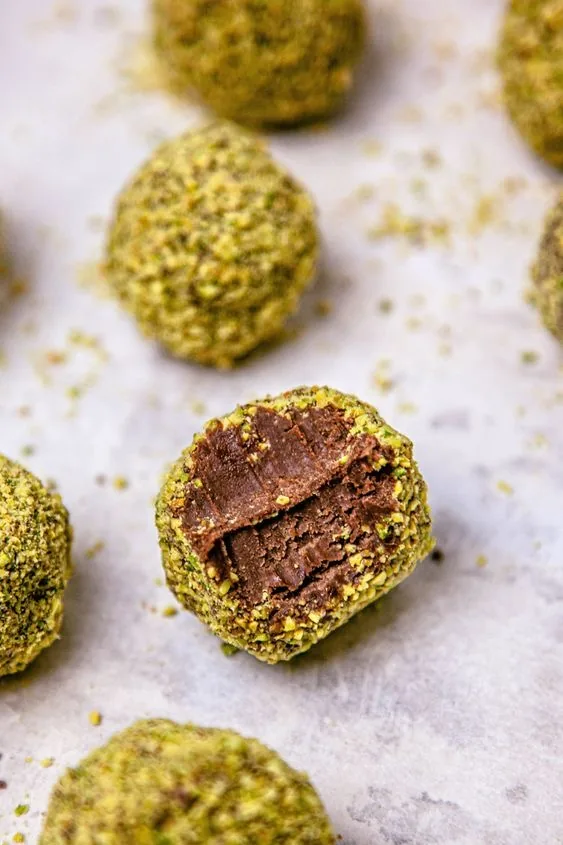 Truffe à la pistache